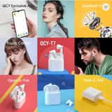 QCY T7 TWS Bluetooth Earphone IPX4 Waterproof Touch Control Wireless Earphones with Microphone Noise Cancelling Headphones