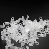 200PCS Plant Support Garden Clips Greenhouse Trellis Clips for Flower Vine Vegetables,Tomato,Makes Garden Melon Vegetables Sweet Pepper Eggplant to Grow Upright and Healthier,Clear White