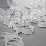 200PCS Plant Support Garden Clips Greenhouse Trellis Clips for Flower Vine Vegetables,Tomato,Makes Garden Melon Vegetables Sweet Pepper Eggplant to Grow Upright and Healthier,Clear White