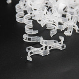 200PCS Plant Support Garden Clips Greenhouse Trellis Clips for Flower Vine Vegetables,Tomato,Makes Garden Melon Vegetables Sweet Pepper Eggplant to Grow Upright and Healthier,Clear White