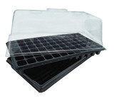 HONGVILLE Propagation Kit Plant Growing Seedling Starter Mini Greenhouse Standard 10" X 20" Plant Tray, for Seedlings, Indoor Gardening, Growing Microgreens, Wheatgrass & More (5-Pack)