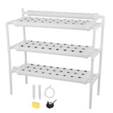 DreamJoy Hydroponic Grow Kit 90 Sites 10 Pipe NFT PVC Hydroponic Pipe Home Balcony Garden Grow Kit Hydroponic Soilless Plant Growing Systems Vegetable Planting Grow Kit (90Site 10Pipe)