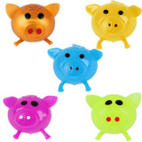 Jelly Pig Soft Cute Piggy Stress Relief Ball Tricky Toy Gift for Children Random Colors Venting Ball Sticky Smash Water Ball
