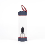 Natural Gem Stone Crystal  Double Glazing  Water Bottle gem water bottle Point Wand Infused Elixir