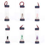 Natural Gem Stone Crystal  Double Glazing  Water Bottle gem water bottle Point Wand Infused Elixir