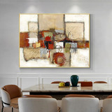 Abstract Geometric Painting 100% Hand Painted Oil Painting On Canvas Handmade Wall Art Pictures For Living Room Home Decoration