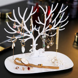 ANFEI Little Deer Earrings Necklace Ring Pendant Bracelet Jewelry Display Stand Tray Tree Storage Racks Organizer Holder H39