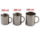 Double Wall Stainless Steel Coffee Mug 300ml Portable Termo Cup Travel Tumbler Coffee Jug Milk Tea Cups Double Office Water Mugs