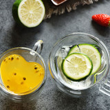180ml/240ml Heart Love Shaped Double Wall Glass Mug Resistant China Tea Mug Double Glass Coffee/Tea/Cute/Travel Cups And Mugs