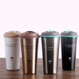 500ML Thermos Mug Coffee Cup with Lid Thermocup Seal Stainless Steel vacuum flasks Thermoses Thermo mug for Car My Water Bottle