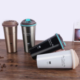 500ML Thermos Mug Coffee Cup with Lid Thermocup Seal Stainless Steel vacuum flasks Thermoses Thermo mug for Car My Water Bottle