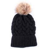 Women Fashion Keep Warm Winter Hats Knitted Wool Hemming Hat