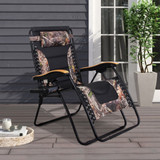 MFSTUDIO Oversize XL Padded Zero Gravity Lounge Chair Wider Armrest Adjustable Recliner Cup Holder