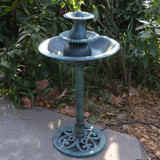 3-Tier Pedestal Bird Bath Fountain W/Pump Outdoor Garden Decor