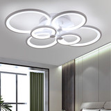 Modern Acrylic Led Circle Chandelier Dimmable With Remote Control For Living Room Bedroom Led Lustre