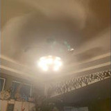 42'' Ceiling Fans Invisible Retractable Blades Farmhouse Industrial Pendant Lamp Chandelier Remote Control 5 Edison Bulbs
