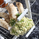 Wooden Rolling Kitchen Island Trolley Cart Storage Shelf Drawers Baskets