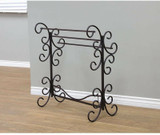 Black With Bronze Rub Blanket Rack 35.5"h Bedspread Bedding Display Quilt Stand