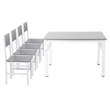 Modern Dining Table & 4 Chairs Set Living Room Kitchen Furniture