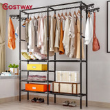 COSTWAY Clothes Hanger Coat Rack Floor Hanger Storage Wardrobe Clothing Drying Racks COSTWAY Clothes Hanger Coat Rack Floor Hanger Storage Wardrobe Clothing Drying Racks
