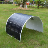 Dokio 100W Monocrystalline Silicon Flexible Solar Panel for Camping & RV & Boat & Home