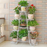 9 Tier Metal Plant Pot Stand Flower Shelf Rack Garden Home Indoor Outdoor