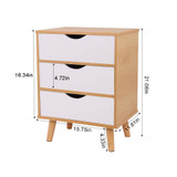 Nightstand Table Storage Cabinet Tall Table Bedroom Living Room 2 or 3 Drawers