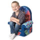 Marshmallow Furniture Foam Toddler Chair Kids High Back Chair, PJ Masks