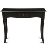 Gymax Wooden Console Table Hallway Entryway Side Sofa Accent Storage Drawer Black
