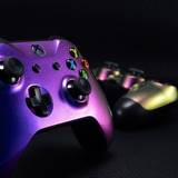 Purple and Blue Chameleon Front Housing Shell for Xbox One X for Xbox One S Wireless Controller