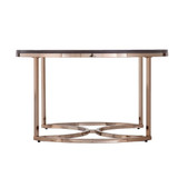 Silver Orchid Belle Round 3-piece Nesting Coffee Table Set - Espresso/Champagne