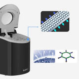 KUPPET Portable Ice Maker Self-Cleaning Electric Scoop and Basket, 9 Ice Cubes Ready in 6 minutes