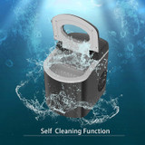 KUPPET Portable Ice Maker Self-Cleaning Electric Scoop and Basket, 9 Ice Cubes Ready in 6 minutes