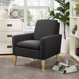 Modern Accent Fabric Chair Single Sofa Comfy Upholstered Arm Chair Living Room Furniture