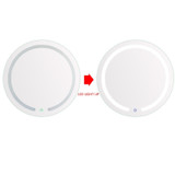 20" LED Mirror Illuminated Light Wall Mount Bathroom Round Make Up Touch Button