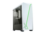 DIYPC S2-W-RGB White USB3.0 Steel/ Tempered Glass ATX Mid Tower Gaming Computer Case w/Tempered Glass Panel and Addressable RGB LED Strip