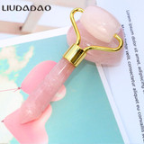 "Rose Quartz" Face Slimming Rollers & Mini Massager Rollers