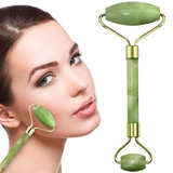 "Rosalind" Facial Massage Roller Double Heads Nature Jade Stone Face Lift