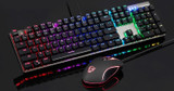 Gaming Mechanical Keyboard Blue Red Switch 87key RU/US Wired Keyboard Anti-ghosting RGB/ Mix Backlit LED USB For Gamer PC Laptop