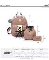 3 Pieces Set High Quality Backpacks
