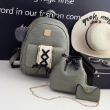 3 Pieces Set High Quality Backpacks