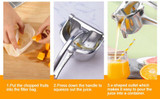 Manual Fruit Juicer Lemon Squeezer Citrus Press Heavy Duty Hand Press Fruit Juicer Detachable Lime Squeezer