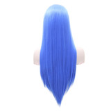 Long Silky Straight Hair Synthetic Lace Front Wig