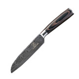 10-Piece Kitchen Knife Set - Laser Damascus Pattern
