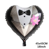 Big Wedding Foil Balloons Groom Bride Love Helium Ballon Air Baloon Birthday Party Decorations Adult Baloes Event Party Supplies