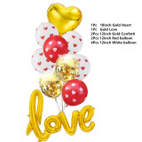 Wedding Foil Balloon Round Confetti Ballon Heart Helium Balloons Birthday Party Decorations Adult Kids Event Party Baloon Baloes