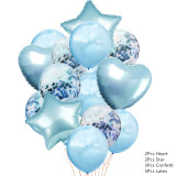 Wedding Foil Balloon Round Confetti Ballon Heart Helium Balloons Birthday Party Decorations Adult Kids Event Party Baloon Baloes