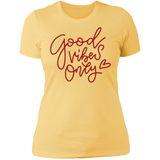 Good Vibes Only  Ladies' Boyfriend T-Shirt