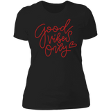 Good Vibes Only  Ladies' Boyfriend T-Shirt