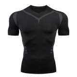 Quick Dry Men Bodybuilding Sport T-shirt Compression Shirts Gym t Shirt Rashgard Gym Running Fitness Tight Tops Training Clothes